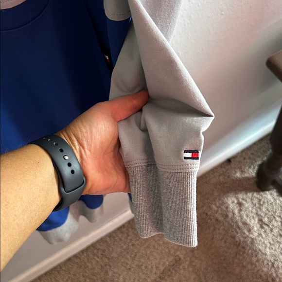 Women’s Tommy Hilfiger Colts Blue and Gray Colts Hoodie Dress - Picture 7 of 8